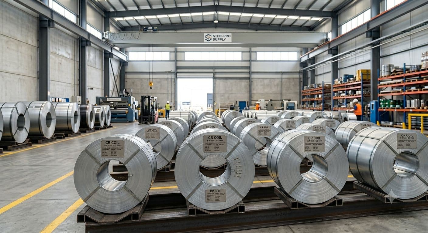 Stacked CR coil inventory ready for dispatch